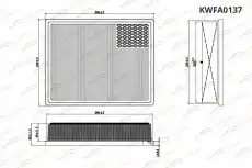 Фильтр воздушный KORWIN KWFA0137