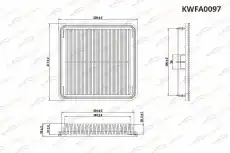 Фильтр воздушный KORWIN KWFA0097