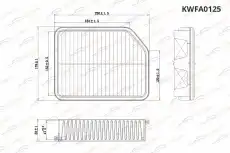Фильтр воздушный KORWIN KWFA0125