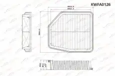 Фильтр воздушный KORWIN KWFA0126