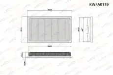 Фильтр воздушный KORWIN KWFA0119