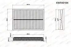 Фильтр воздушный KORWIN KWFA0104