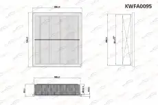 Фильтр воздушный KORWIN KWFA0095