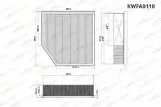Фильтр воздушный KORWIN KWFA0110