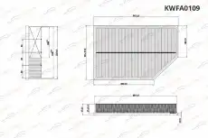 Фильтр воздушный KORWIN KWFA0109
