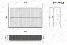 Фильтр воздушный KORWIN KWFA0105