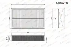 Фильтр воздушный KORWIN KWFA0106