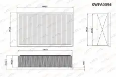 Фильтр воздушный KORWIN KWFA0094