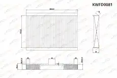 Салонный фильтр KORWIN KWFD0081