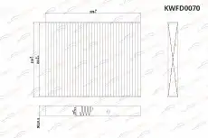 Салонный фильтр KORWIN KWFD0070