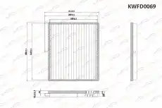 Салонный фильтр KORWIN KWFD0069