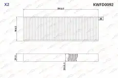Салонный фильтр KORWIN KWFD0092