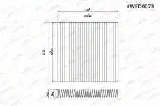 Салонный фильтр KORWIN KWFD0073