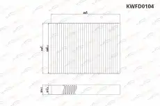 Салонный фильтр KORWIN KWFD0104
