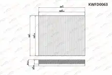 Салонный фильтр KORWIN KWFD0063