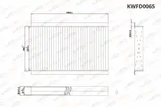Салонный фильтр KORWIN KWFD0065