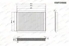 Салонный фильтр KORWIN KWFD0066