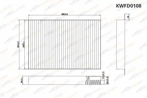 Салонный фильтр KORWIN KWFD0108