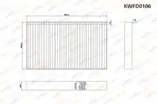 Салонный фильтр KORWIN KWFD0106
