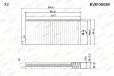 Салонный фильтр KORWIN KWFD0089