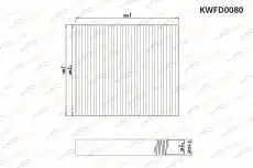 Салонный фильтр KORWIN KWFD0080