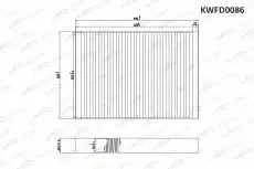 Салонный фильтр KORWIN KWFD0086