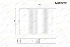 Салонный фильтр KORWIN KWFD0091