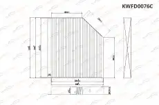 Салонный фильтр KORWIN KWFD0076C
