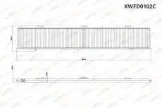 Салонный фильтр KORWIN KWFD0102C