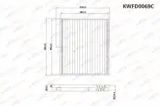 Салонный фильтр KORWIN KWFD0069C