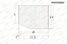Салонный фильтр KORWIN KWFD0060C