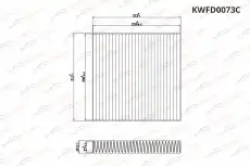 Салонный фильтр KORWIN KWFD0073C