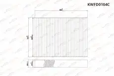 Салонный фильтр KORWIN KWFD0104C