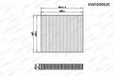 Салонный фильтр KORWIN KWFD0053C