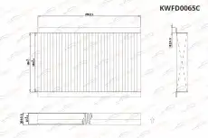 Салонный фильтр KORWIN KWFD0065C