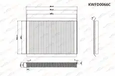 Салонный фильтр KORWIN KWFD0066C