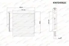 Салонный фильтр KORWIN KWFD0082C