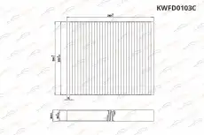 Салонный фильтр KORWIN KWFD0103C