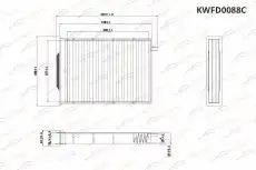 Салонный фильтр KORWIN KWFD0088C