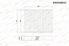 Салонный фильтр KORWIN KWFD0091C