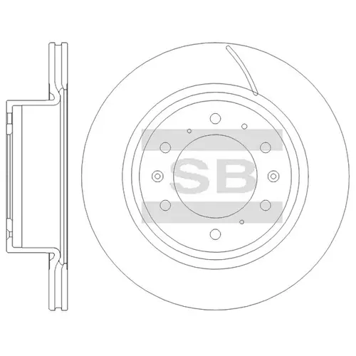 Тормозной диск SANGSIN SD8537