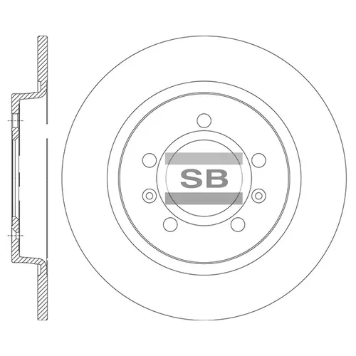 Тормозной диск SANGSIN SD8113
