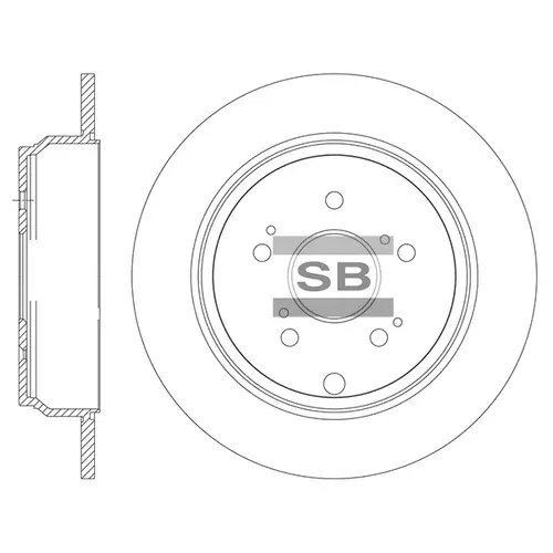 Тормозной диск SANGSIN SD8516