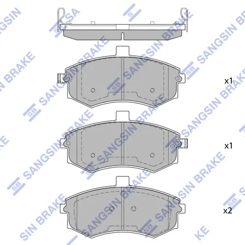 Тормозные колодки дисковые SANGSIN SP2149