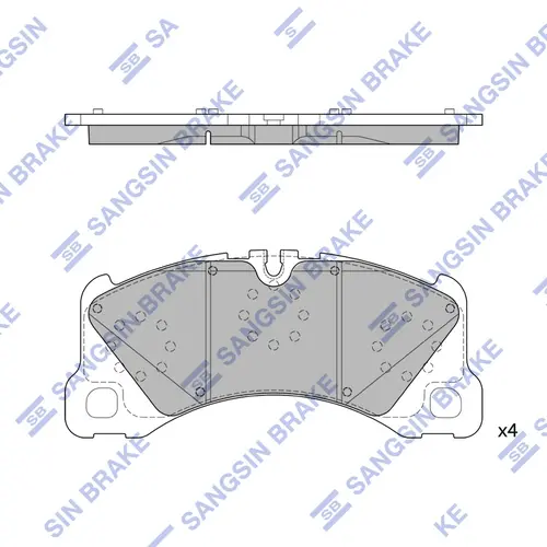 Тормозные колодки дисковые SANGSIN SP4067