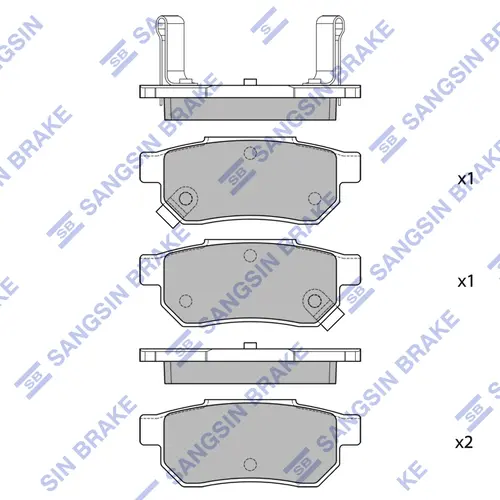 Тормозные колодки дисковые SANGSIN SP2148