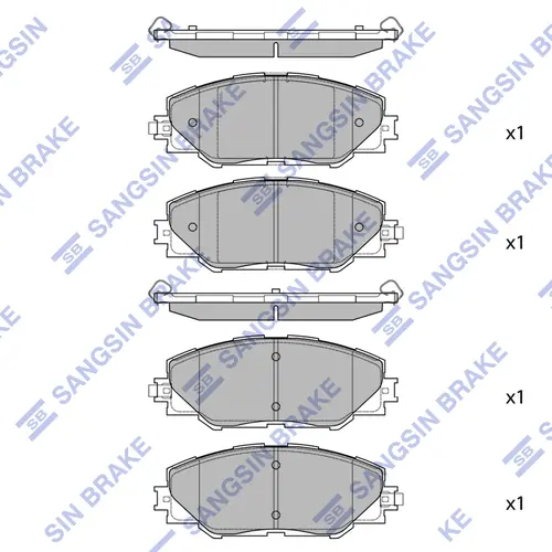 Тормозные колодки дисковые SANGSIN SP2389
