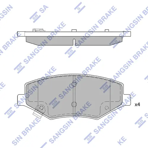 Тормозные колодки дисковые SANGSIN SP2538