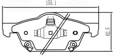 Тормозные колодки дисковые TRIALLI PF4221