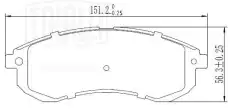 Тормозные колодки дисковые TRIALLI PF2422